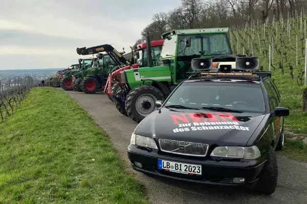 Das BI-Mobil unterwegs für die Bauern
